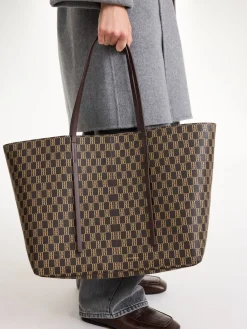 Online By Malene Birger Abi monogram tote bag Shale