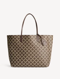 Sale By Malene Birger Abi tote bag med print Warmbrown