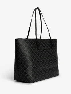 Sale By Malene Birger Abi tote bag med print Charcoal