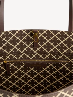 Sale By Malene Birger Abi tote bag med print Warmbrown