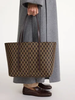 Sale By Malene Birger Abigail monogram tote bag Shale