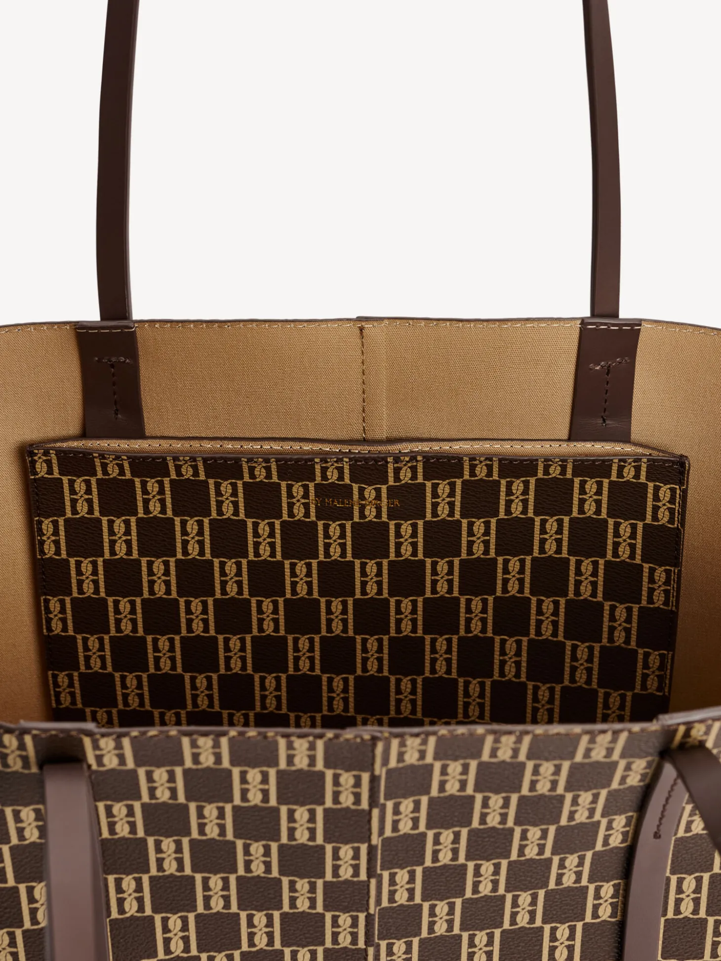 Sale By Malene Birger Abigail monogram tote bag Shale