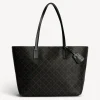 Hot By Malene Birger Abigail tote bag med print DarkChokolate