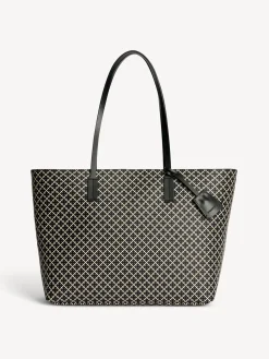Discount By Malene Birger Abigail tote bag med print Black