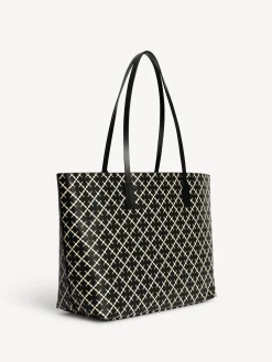 Clearance By Malene Birger Abigail tote bag med print Black