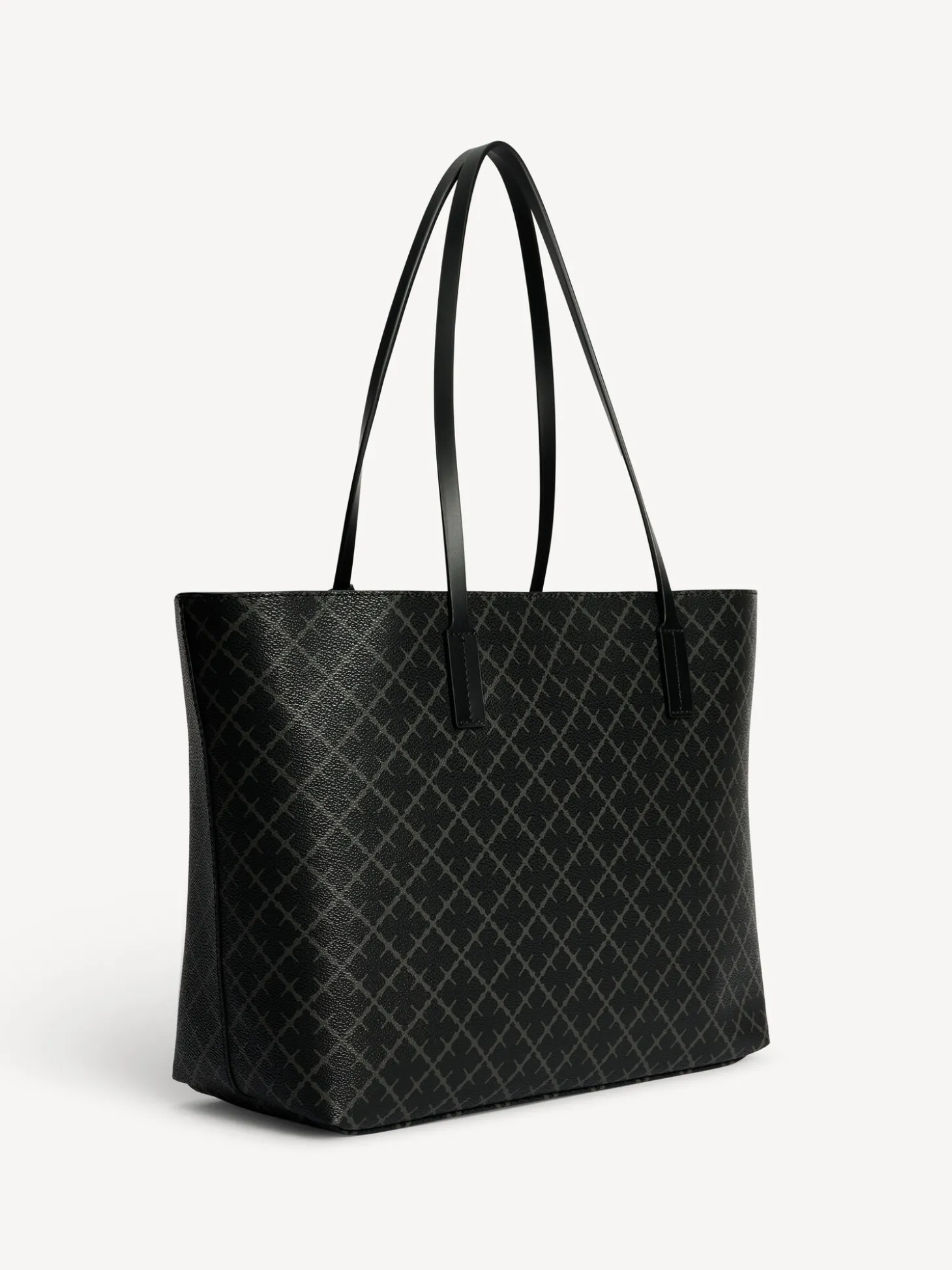 New By Malene Birger Abigail tote bag med print Charcoal