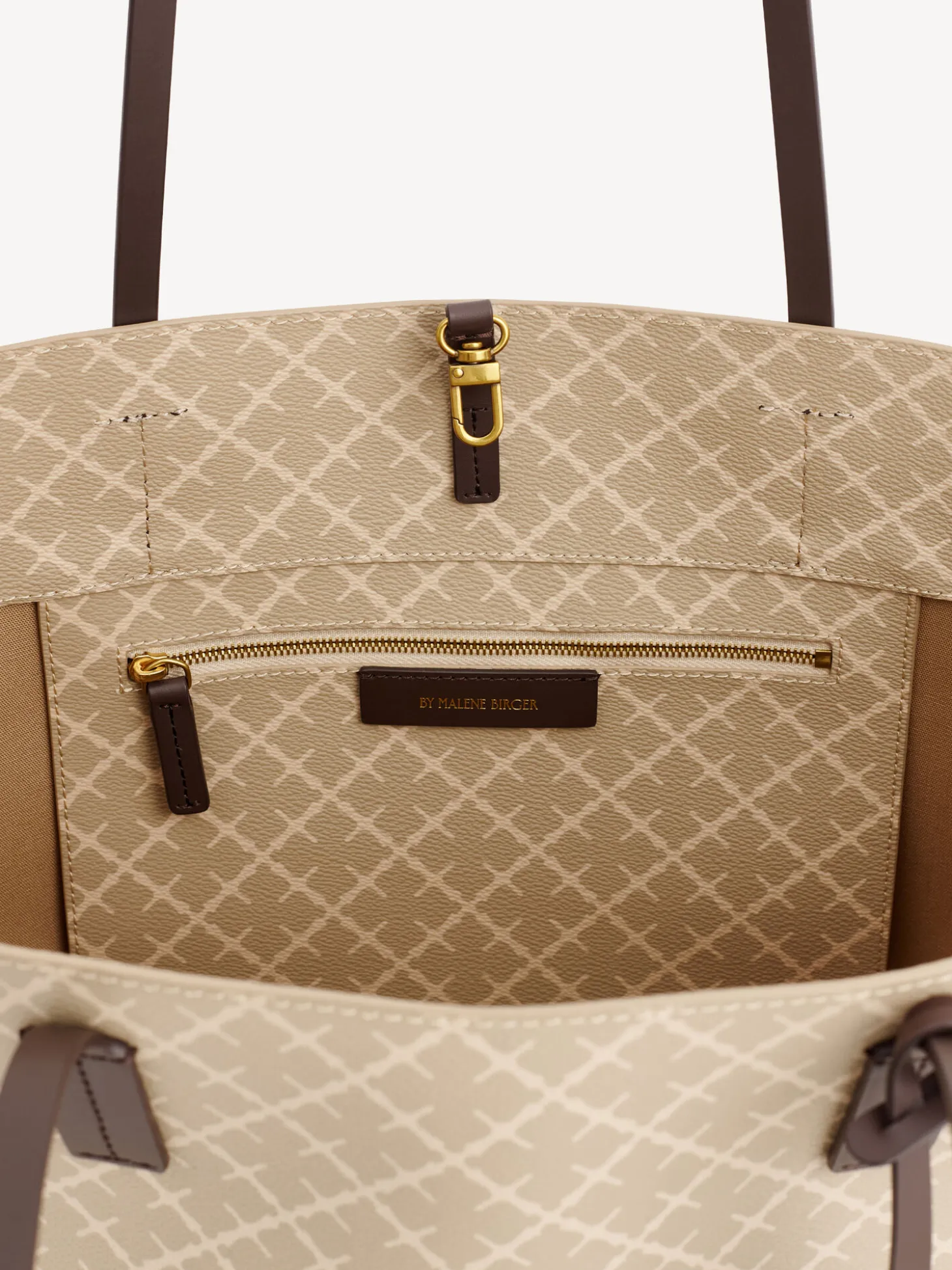 Clearance By Malene Birger Abigail tote bag med print Feather