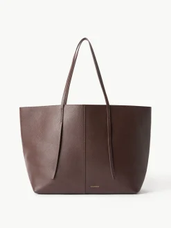 Fashion By Malene Birger Abilla tote i l&aelig;der CoffeeBean