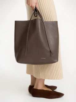 Outlet By Malene Birger Abilso tote i l&aelig;der CoffeeBean