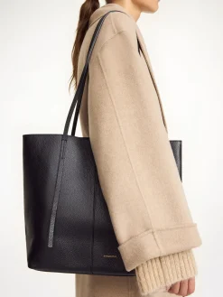 Best By Malene Birger Abilso tote i l&aelig;der Black
