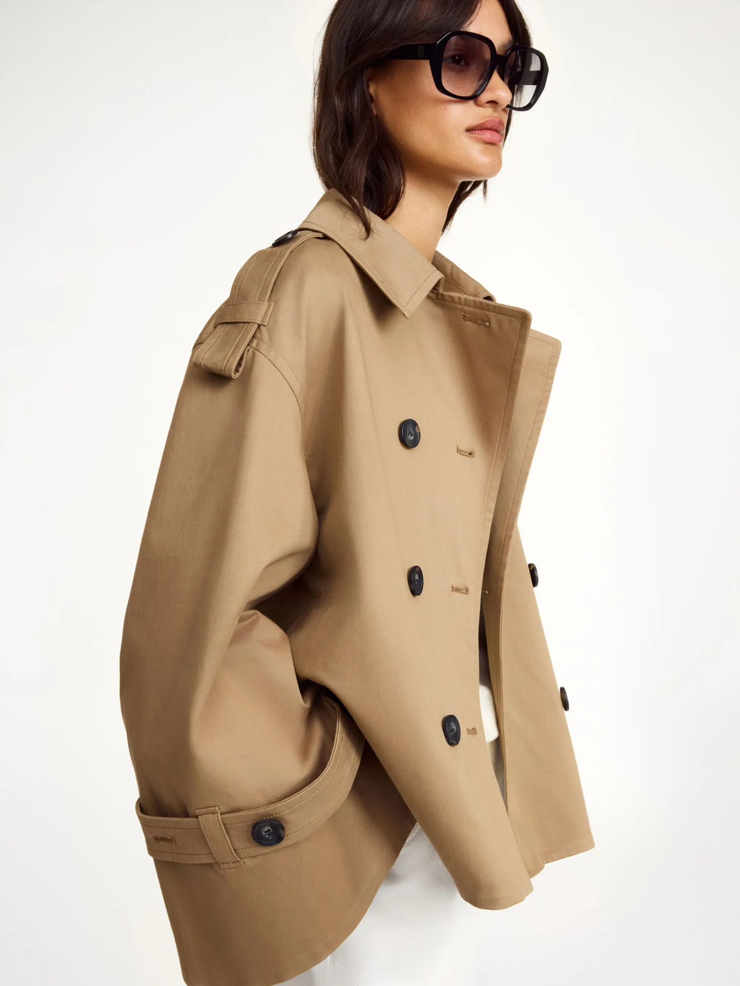 Hot By Malene Birger Alisandra kort trench Fosil
