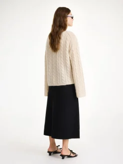 Clearance By Malene Birger Angello midinederdel i uld Black