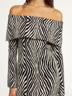 Online By Malene Birger Bennie midikjole Zebra