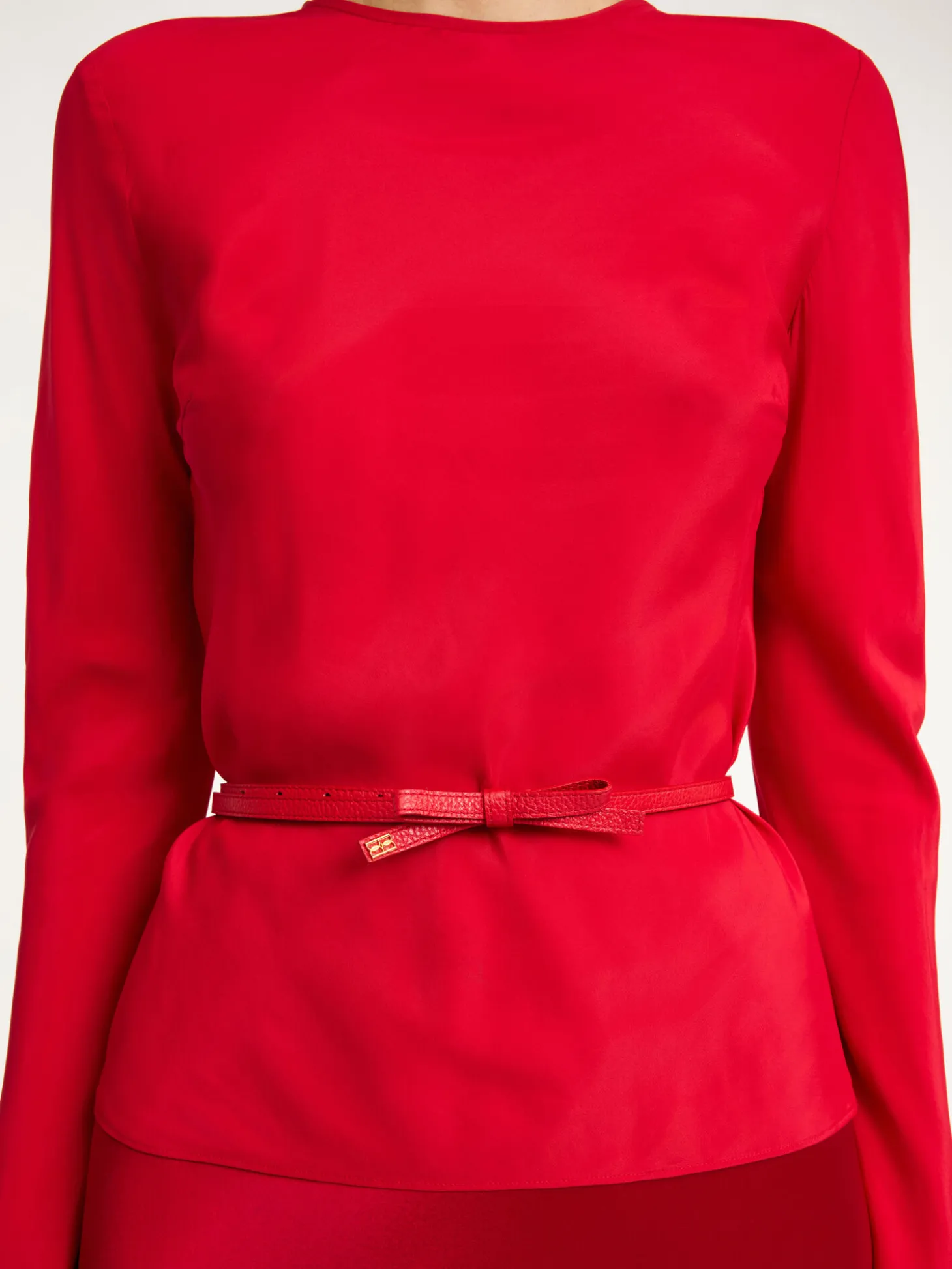 Hot By Malene Birger Booma læderbælte DarkChilli