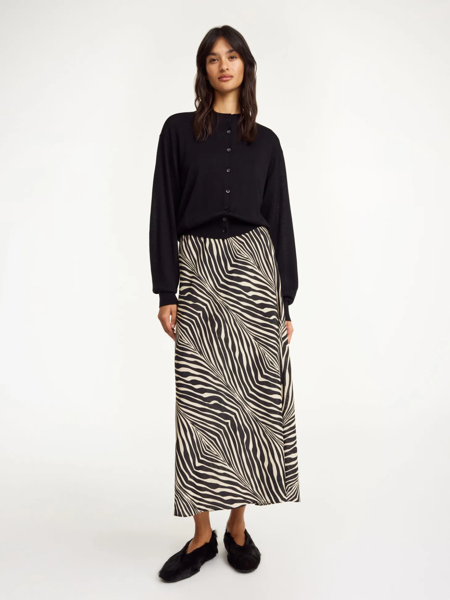 Best By Malene Birger Boshan maxinederdel Zebra