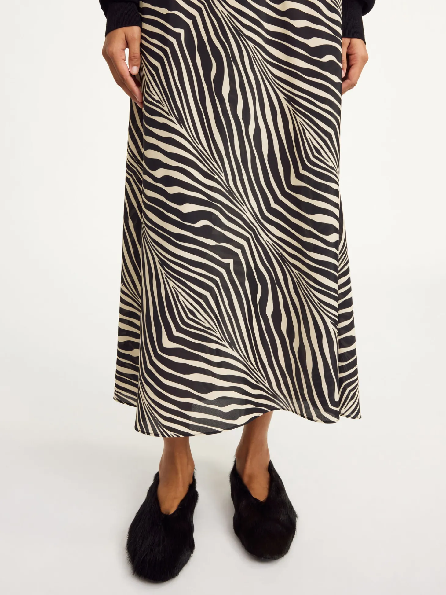 Best By Malene Birger Boshan maxinederdel Zebra
