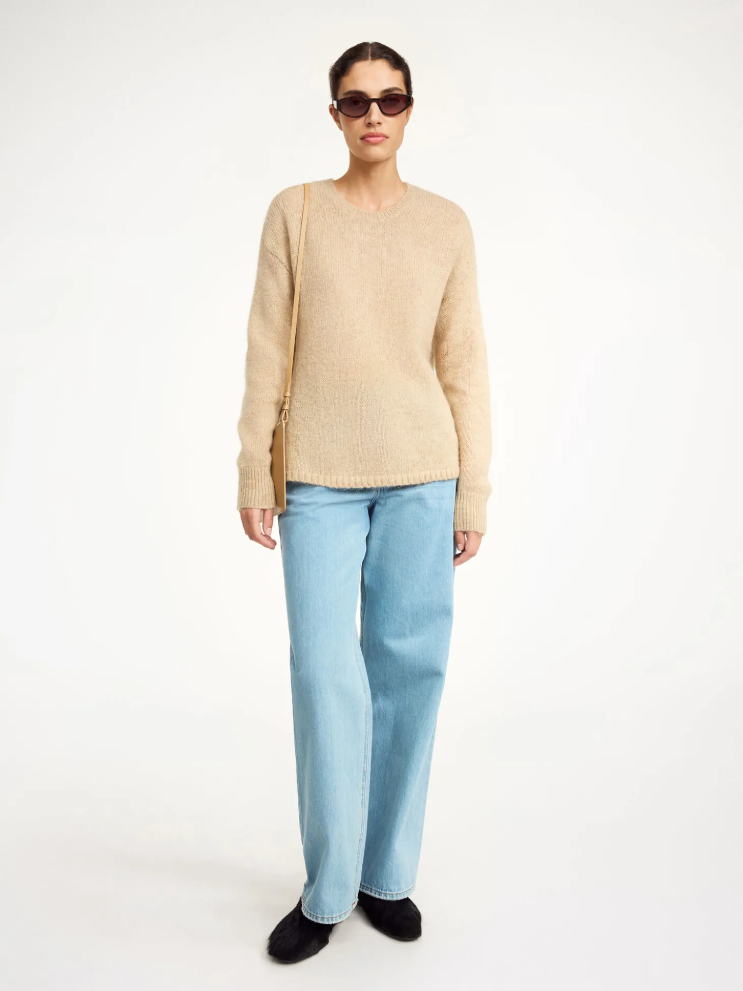 Fashion By Malene Birger Briella sweater i mohair TwillBeige