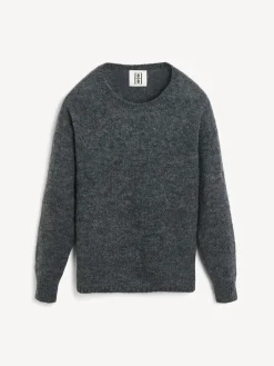 Discount By Malene Birger Briella sweater i mohair GreyMelange
