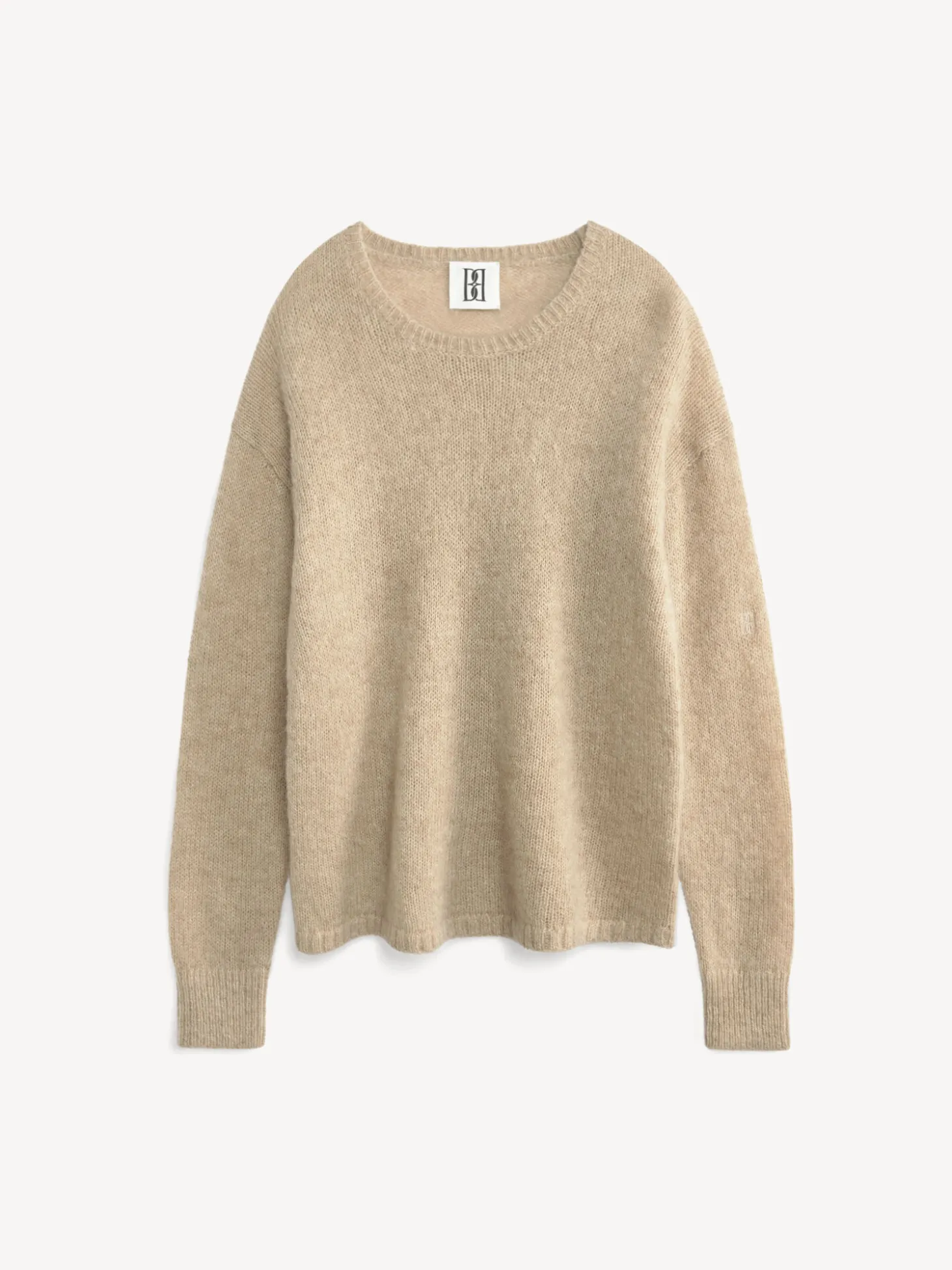 Fashion By Malene Birger Briella sweater i mohair TwillBeige
