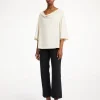 Outlet By Malene Birger Bryar T-shirt i bomuld OysterGray