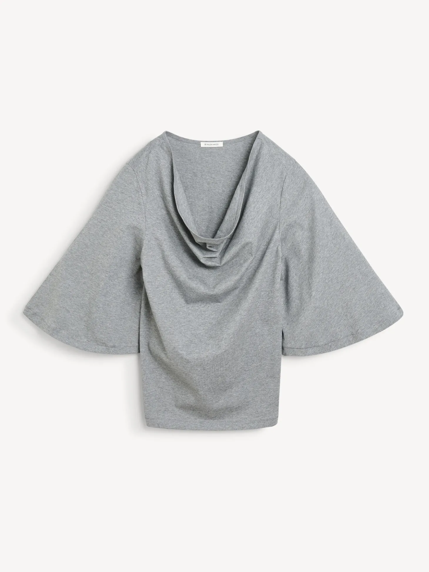 Fashion By Malene Birger Bryar T-shirt i bomuld GreyMelange