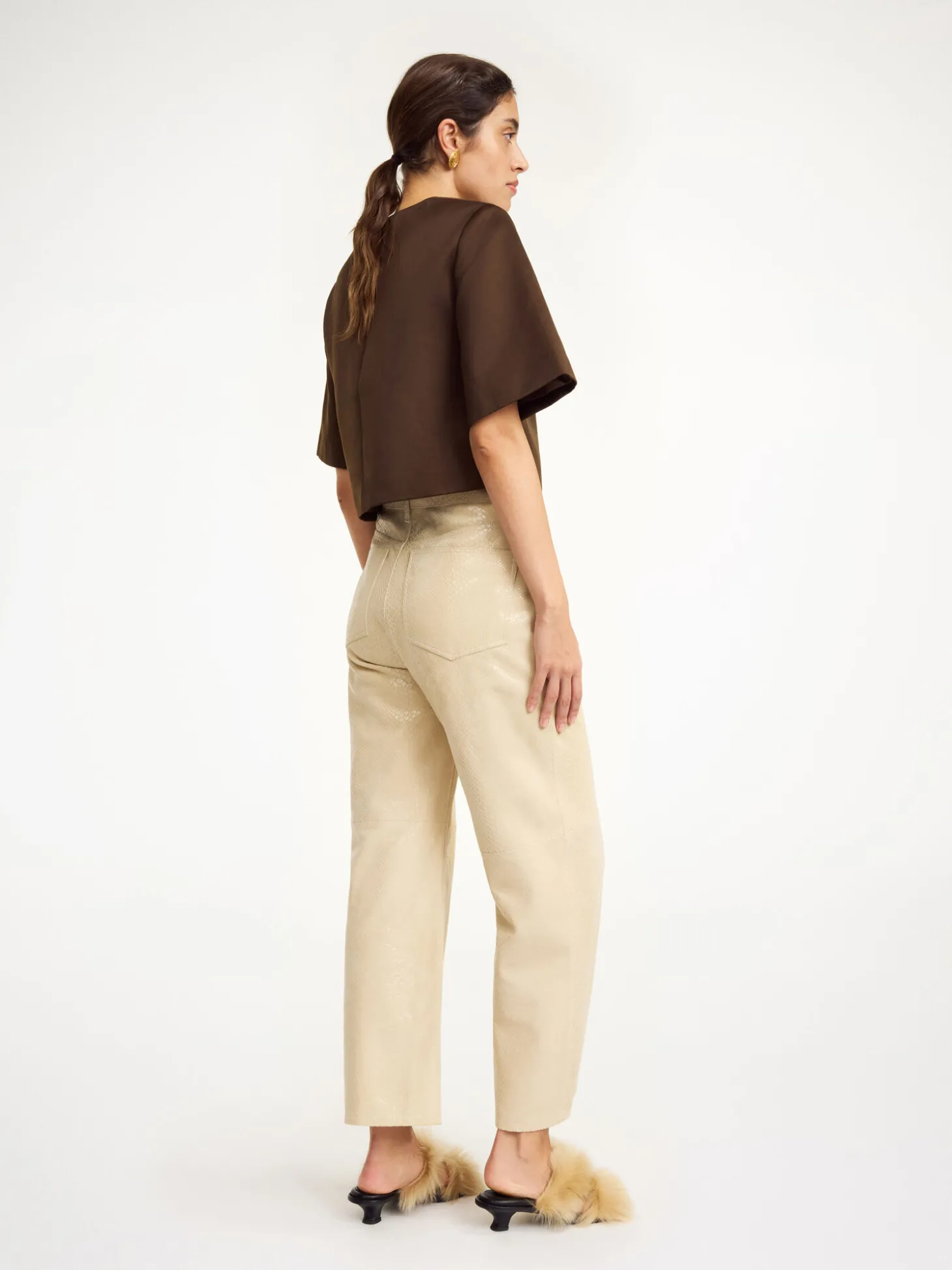 Discount By Malene Birger Cailys læderbukser Nomad