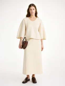Clearance By Malene Birger Calya bluse i uld Pearl