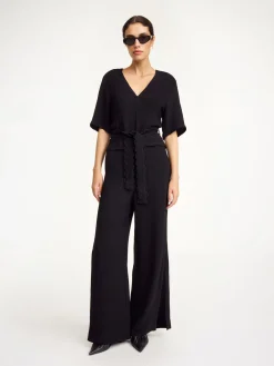 Discount By Malene Birger Campione bukser med brede ben Black
