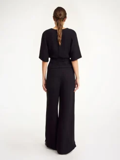 Discount By Malene Birger Campione bukser med brede ben Black