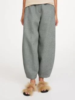 Discount By Malene Birger Carlien bukser i uld GreyMelange