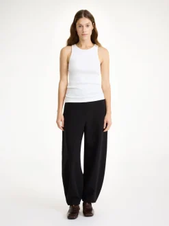 Clearance By Malene Birger Carlien h&oslash;jtaljede bukser Black