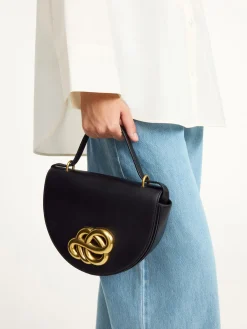 Discount By Malene Birger Cebella skuldertaske i l&aelig;der Black