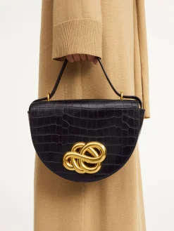 Outlet By Malene Birger Cebella skuldertaske i l&aelig;der Black