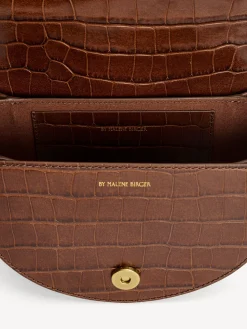 Discount By Malene Birger Cebelle skuldertaske i l&aelig;der Bison