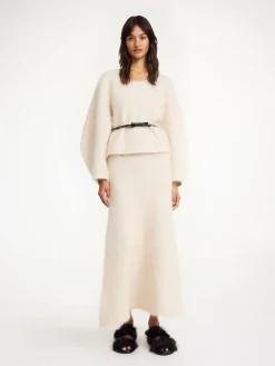 Best By Malene Birger Christina maxinederdel OysterGray