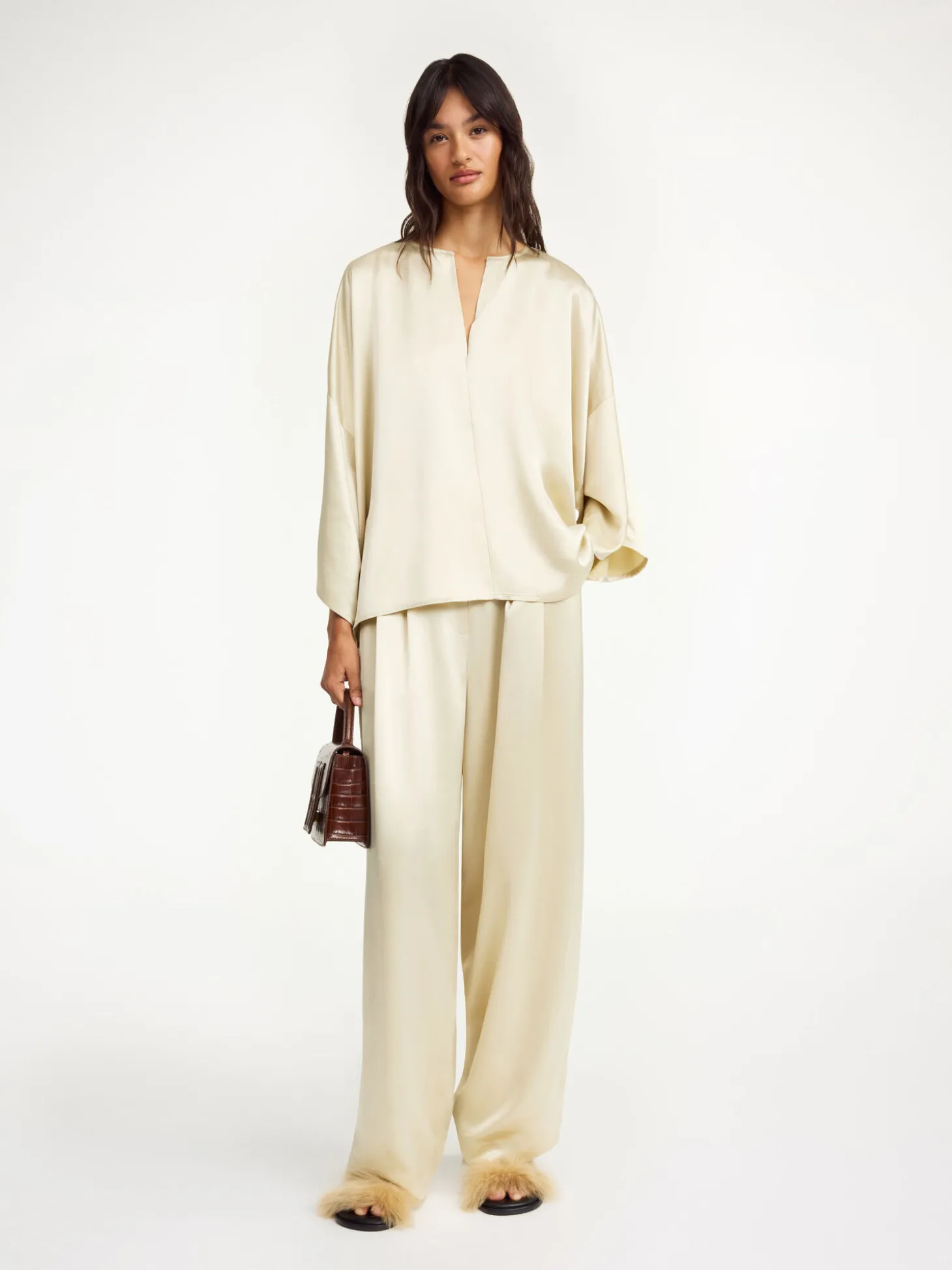 Clearance By Malene Birger Cicie bluse OysterGray