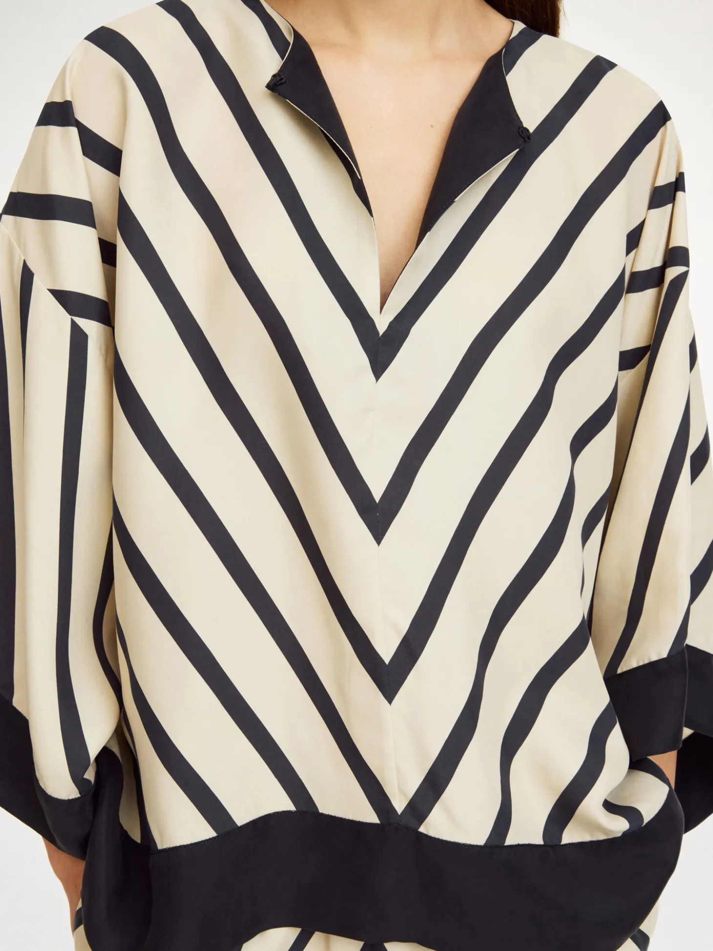 Clearance By Malene Birger Cicie bluse DiagonalStripe