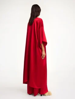 Hot By Malene Birger Cicine midikjole DarkChilli