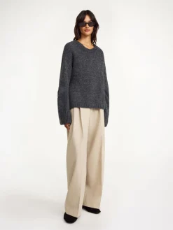Fashion By Malene Birger Cierra sweater GreyMelange
