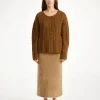 Outlet By Malene Birger Cierra sweater i kabelstrik Bison