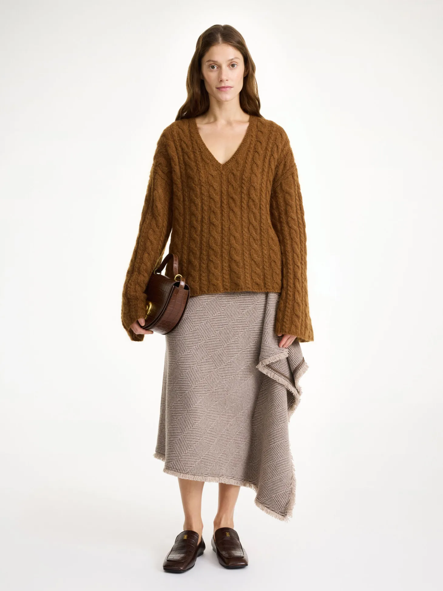 Sale By Malene Birger Cimone sweater i kabelstrik Bison