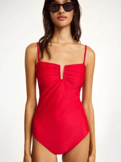 New By Malene Birger Cocesa badedragt DarkChilli