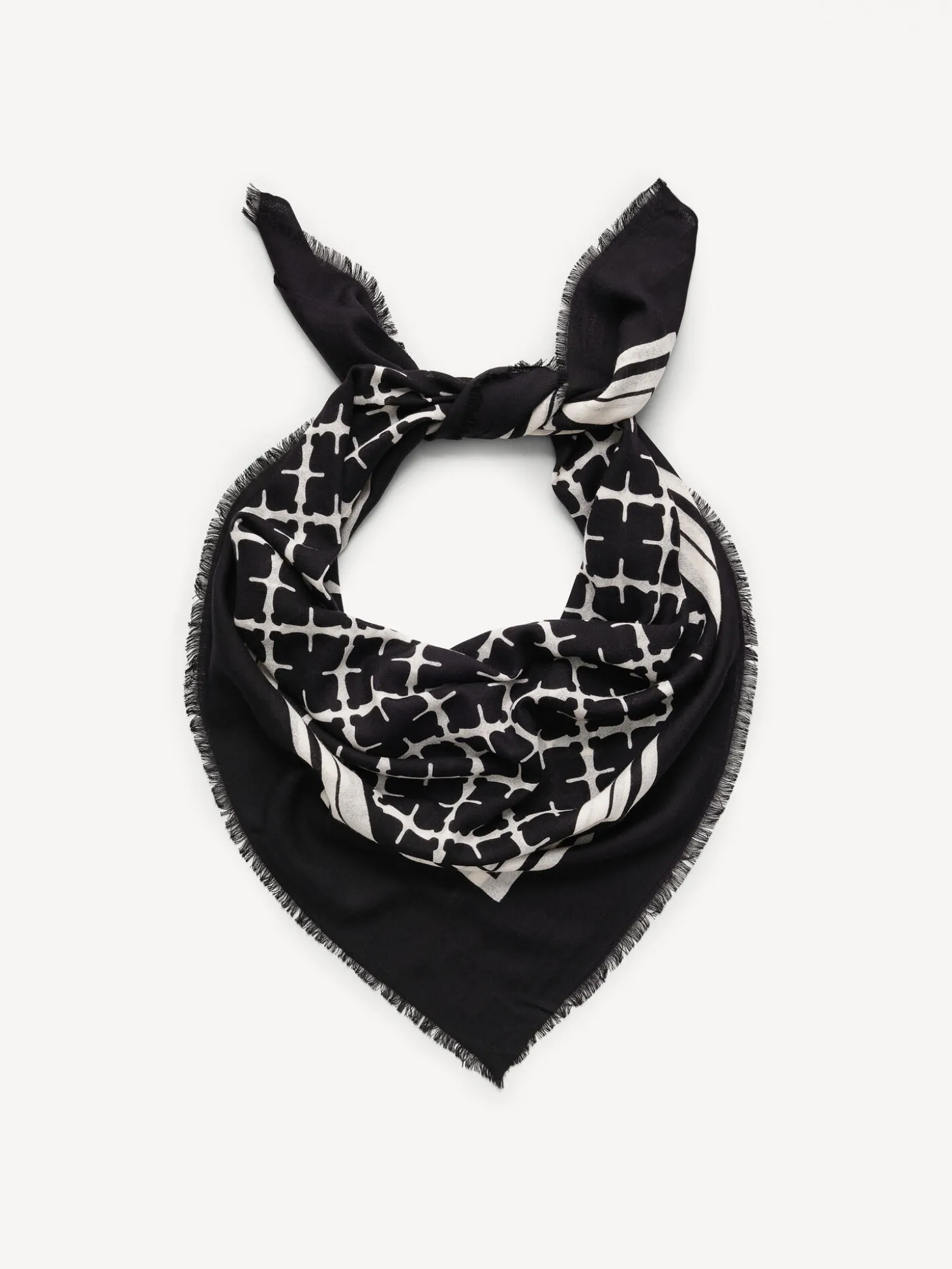 Clearance By Malene Birger Cornelis uldtørklæde Black