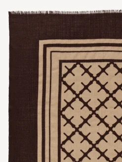 Best By Malene Birger Cornelis uldtørklæde DarkMahogany