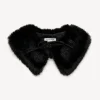Fashion By Malene Birger Cowie faux fur krave Black