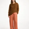 New By Malene Birger Cymbaria h&oslash;jtaljede bukser DarkCherryPlum