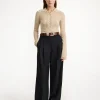 Clearance By Malene Birger Cymbaria h&oslash;jtaljede bukser Black