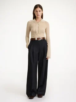 Clearance By Malene Birger Cymbaria h&oslash;jtaljede bukser Black