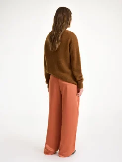 New By Malene Birger Cymbaria h&oslash;jtaljede bukser DarkCherryPlum