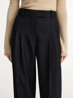 Clearance By Malene Birger Cymbaria h&oslash;jtaljede bukser Black
